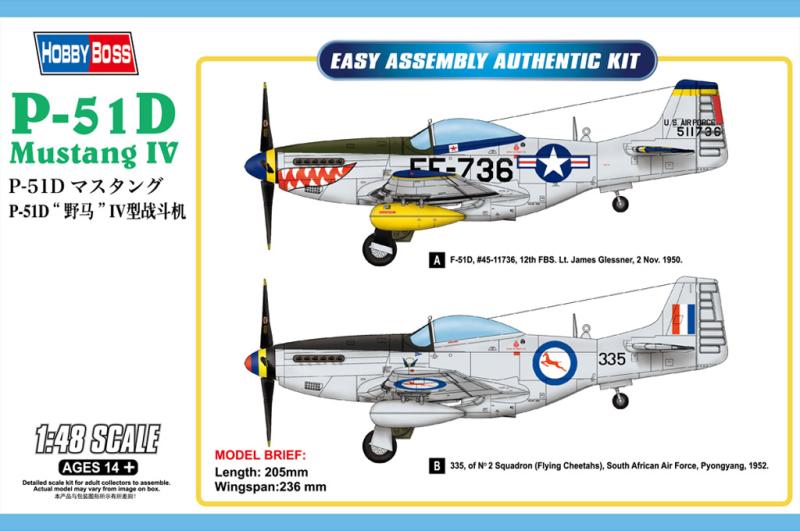 Hobby Boss P-51D Mustang IV Fighter 