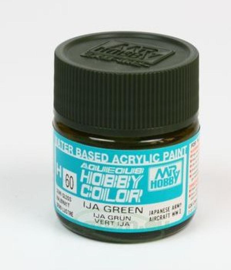 GUNZE H060 Aqueous Hobby Color - IJA Green/Verde IJA 10ml 