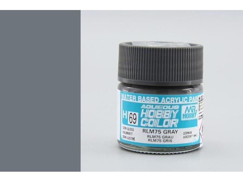 GUNZE H069 Aqueous Hobby Color - RLM 75 Gray/Grigio 10ml