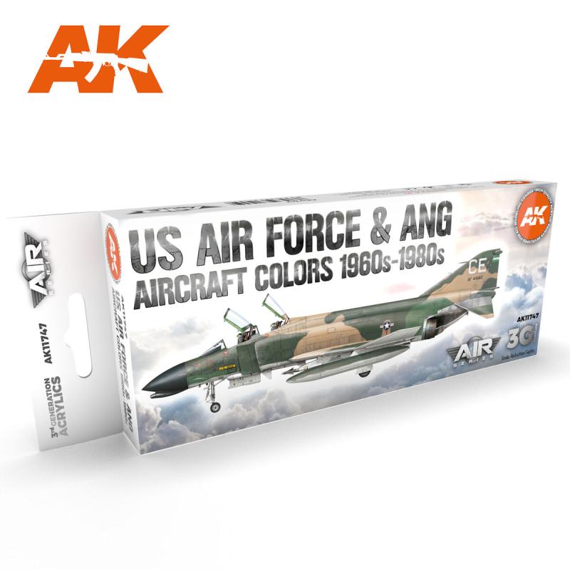 AK AIR SERIES 3G US AIR FORCE & ANG AIRCRAFT COLORS 1960s-1980s 