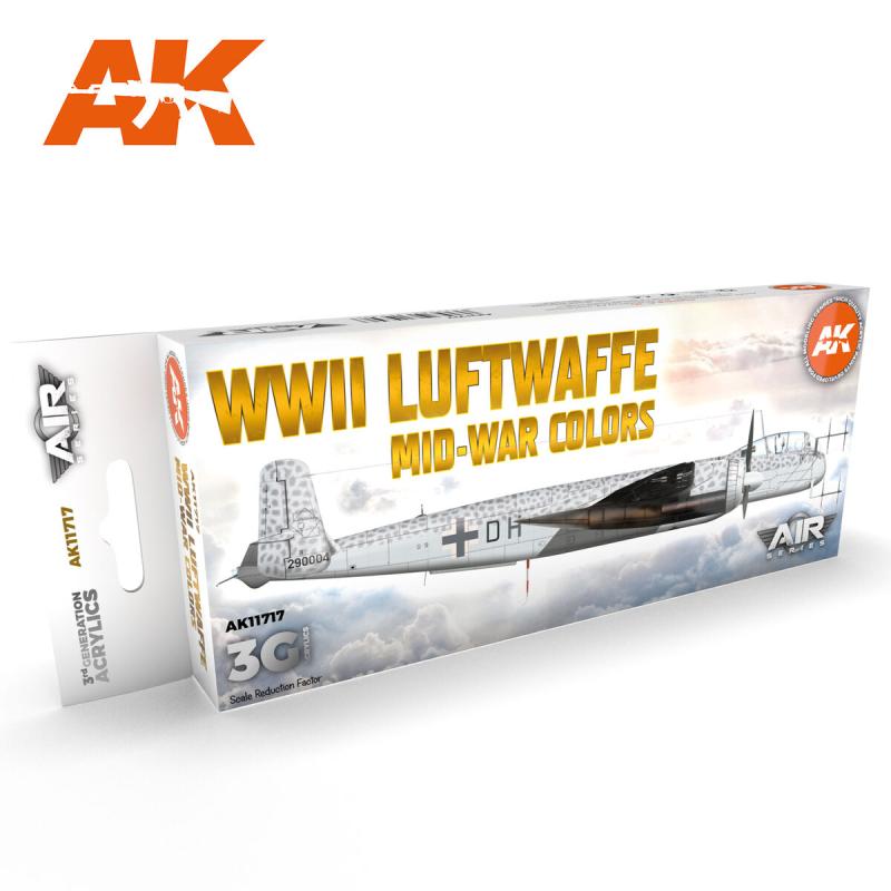 AK AIR SERIES 3G WWII LUFTWAFFE MID-WAR COLOR SET