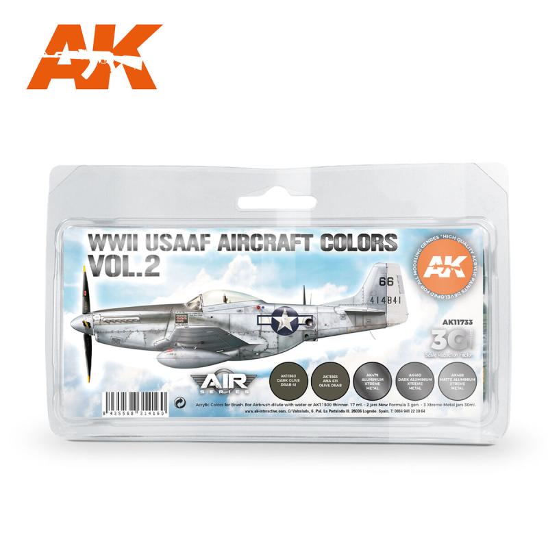 AK AIR SERIES 3G WWII USAAF AIRCRAFT COLORS VOL.2 SET