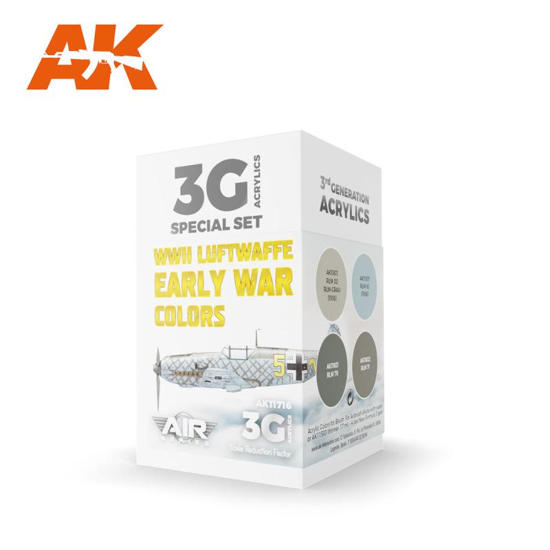 AK AIR SERIES 3G WWII LUFTWAFFE EARLY WAR COLOR SET