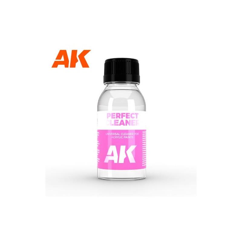 AK INTERACTIVE AK119 Perfect Cleaner Pulitore per pennelli ed aerografi con colori acrilici 100 ml