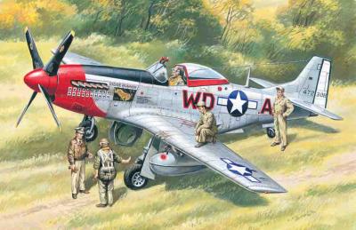 ICM Mustang P-51D with USAAF Pilots and Ground Personnel