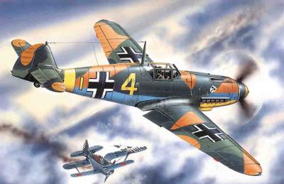 ICM Messerschmitt Bf 109F-4 WWII German Fighter 