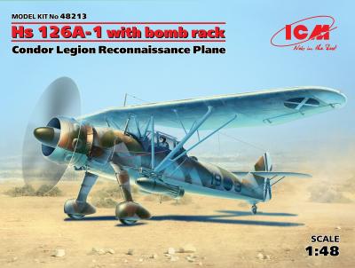 ICM Henschel Hs-126A-1 with bomb rack Condor Legion Reconnaissance Plane