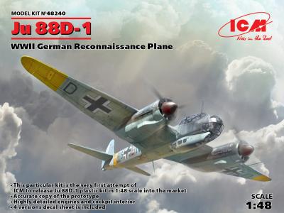 ICM Junker Ju 88D-1 WWII German Reconnaissance Plane 